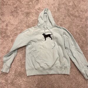 The Black Dog Sky Blue Hoodie with Black Logo